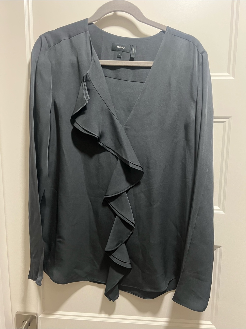 Theory Black Classic Blouse